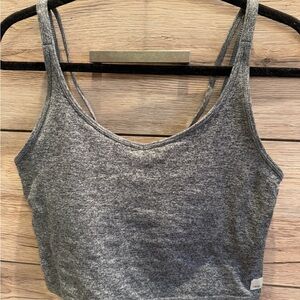 Gray Yacht Black Strappy Crop Top